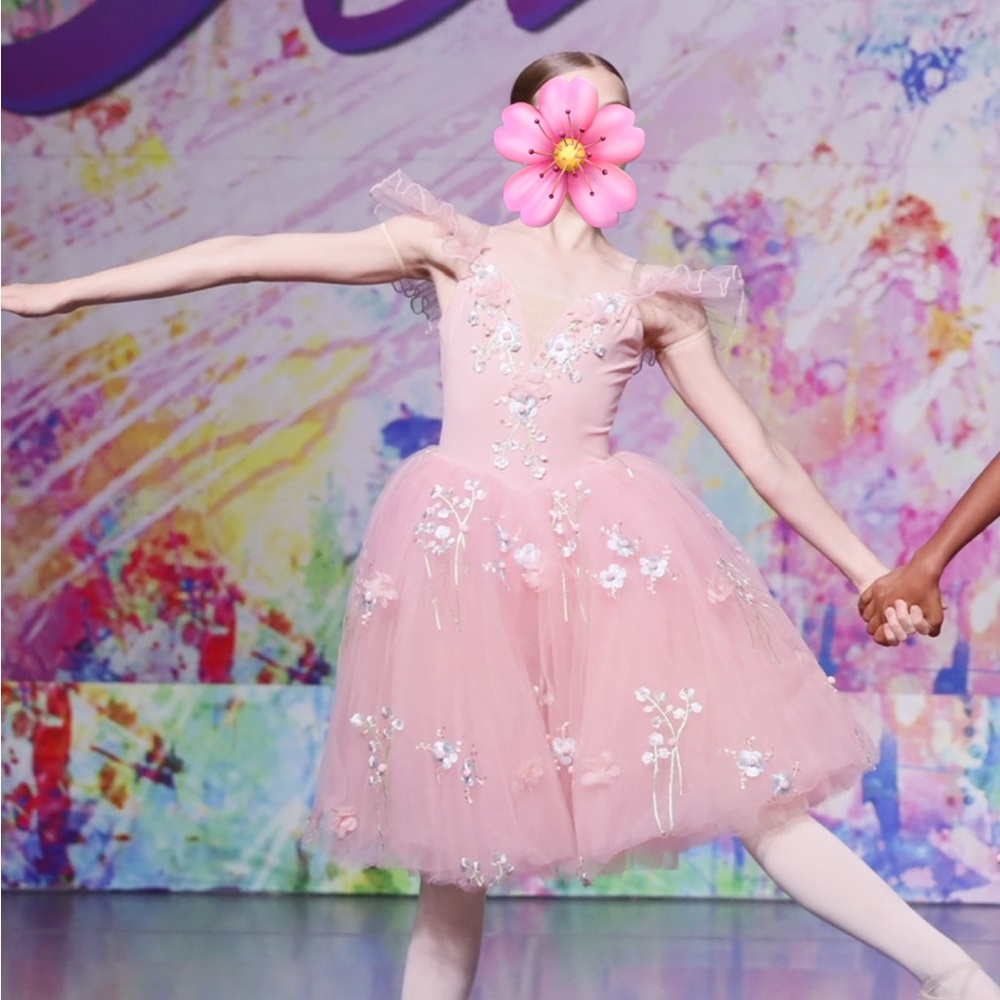 Duo Dancewear Pink Ballet Costume Peony Size Large Child